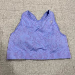 Gymshark Adapt Butterfly Sports Bra Purple Blue XL